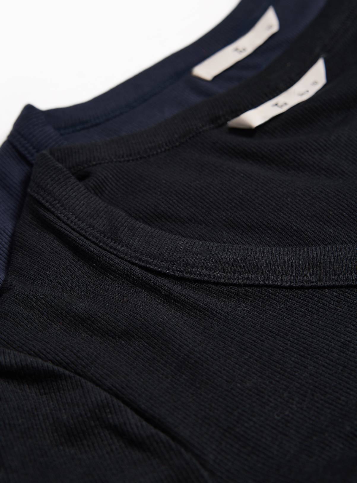 Long Sleeve V-Neck Ribbed T-Shirts 3 Pack  16 - Image 2